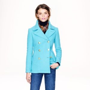 J Crew Majesty Peacoat in Light Blue